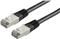 Roline VALUE S/FTP (PiMF) mrežni kabel oklopljeni Cat.6, crni, 10m