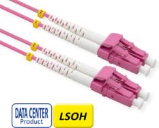Roline VALUE optički kabel 50/125µm LC/LC Duplex, OM4, Low-Loss-Connector, 2.0 m, ljubičasti