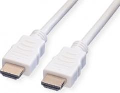 Roline VALUE HDMI kabel, M/M, 1.0m, bijeli