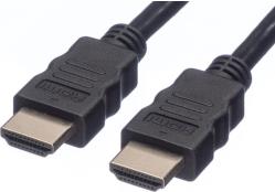 Roline VALUE UltraHD HDMI kabel sa mrežom, M/M, crni, 10m