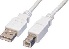 Roline VALUE USB2.0 kabel TIP A-A M/M, 4.5m, bijeli