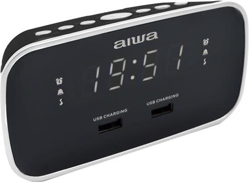 Radio budilica AIWA, 2x USB Charge CRU-19BK