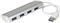 StarTech.com 4 Port Portable USB 3.0 Hub with Built-in Cable - Aluminum and Compact USB Hub (ST43004UA) - hub - 4 ports