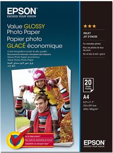 Papir Epson S400037 value glossy photo paper 10x15 183g 20L