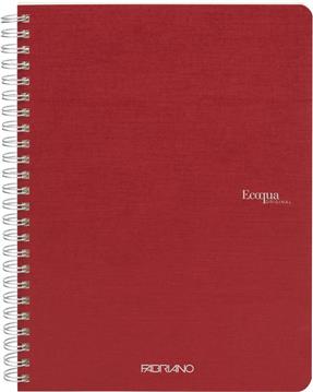 Bilježnica Fabriano Ecoqua original A5 90g 70L spiralna kocke cherry 19148103