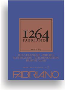 Blok Fabriano 1264 bristol 21x29,7 (A4) 200g 50L ljepljen na vrhu 19100654