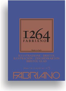 Blok Fabriano 1264 bristol 21x29,7 (A4) 200g 50L ljepljen na vrhu 19100654