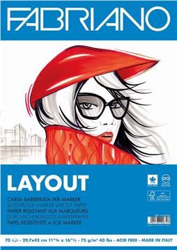 Blok Fabriano layout za marker A3 70L 75g 19100506