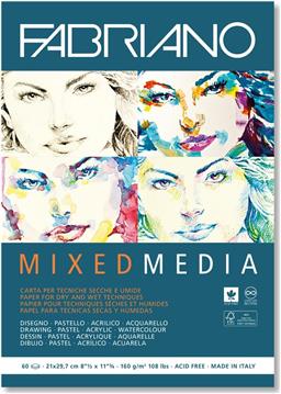 Blok Fabriano mixed media 29 160g 29,7x42,0