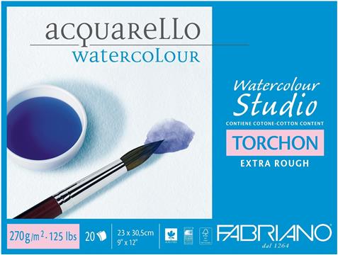 Blok Fabriano watercolor 23x30,5 270g 20L 19100276