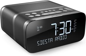 Pure Siesta S6 Bedside DAB+ radio with Bluetooth - Graphite