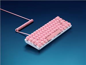 Keyboard PBT Keycap + Coiled Cable Upgrade Set Razer, Quartz Pink