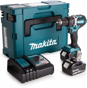 Makita DDF484RTJ Akku-Bohrschrauber mit 2 Akkus und LadegerĂ¤t im MAKPAC