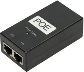 ExtraLink 100mb s PoE Power supply 24V, 1A, 24W, AC cable included, EXL-POE-24-24W
