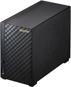 ASUSTOR Tower 2 bay NAS, Drivestor 2 Pro Realtek RTD1296, Quad-Core, 1.4GHz, 2GB DDR4, 2.5GbE x1, USB3.2 Gen1 x3, WOW (Wake on WAN), Ttoolless installation, with hot-swappable tray, hardware encryptio