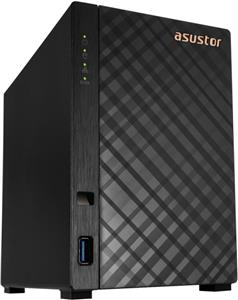 ASUSTOR Tower 2 bay NAS, Drivestor 2, Realtek RTD1296, Quad-Core, 1.4GHz, 1GB, 2.5GbE x1, USB3.2 Gen1 x2, WOW (Wake on WAN), Toolless installation, hardware encryption, EZ connect, EZ Sync, warranty: 
