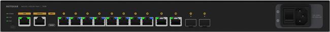 Netgear AV Line M4250-10G2XF-PoE+ 10x GB-LAN (8 PoE+) / 2x 10Gb SFP+ / Rack / PoE+ (240 W)