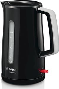 Bosch TWK3A013 Wasserkocher Kunststoff 1.7 l black / hellgrau