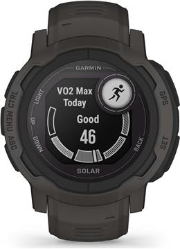 Pametni sat GARMIN Instinct 2 Solar, HR, GPS, multisport, crno/sivi, 010-02627-00