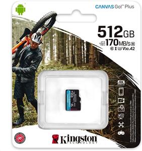 512GB Kingston Canvas Go! Plus microSDXC 170MB/s