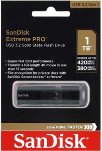 STICK 1TB USB 3.2 SanDisk Extreme Pro Black