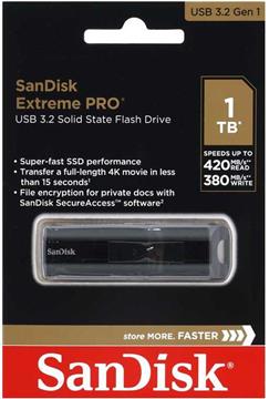 STICK 1TB USB 3.2 SanDisk Extreme Pro Black