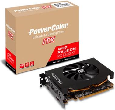 RX 6500XT PowerColor Radeon RX6500 ITX 4GB GDDR6 HDMI DP - 4.096 MB