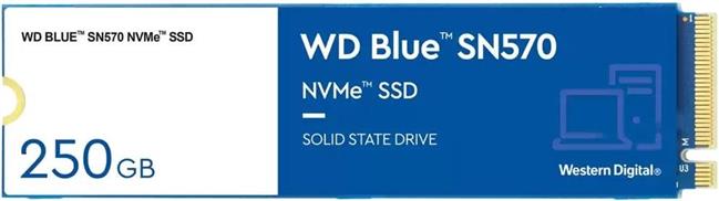 SSD M.2 250GB WD Blue SN570 NVMe PCIe 3.0 x 4