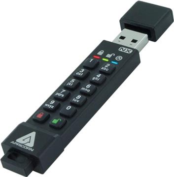 Apricorn Aegis Secure Key 3XN - USB flash drive - 64 GB