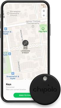 Bluetooth tracker CHIPOLO One, za iOS i Android, crni, CH-C19M-BK-R