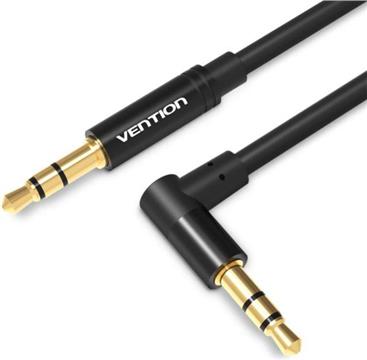Vention 3.5mm Male to 90°Male Audio Cable 1.5M Black Metal Type