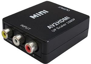 Transmedia AV to HDMI converter, with upscaler