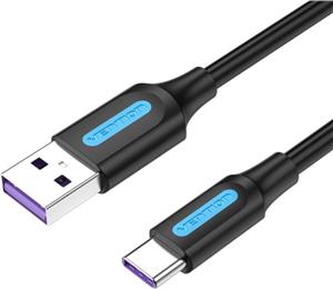 Vention USB 2.0 A Male to C Male 5A Cable 1M Black