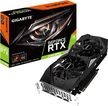 GIGABYTE Video Card NVIDIA GeForce RTX 2060 (GDDR6 12GB/192bit, PCI-E 3.0 x16, HDMI, 3xDP.