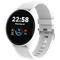 Smart watch, 1.3inches IPS full touch screen, Round watch, IP68 waterproof, multi-sport mode, BT5.0, compatibility with iOS and android, Silver white , Host: 25.2*42.5*10.7mm, Strap: 20*250mm, 45g