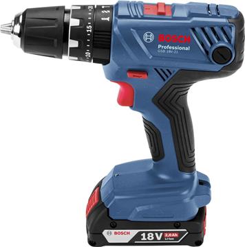 Bosch Professional GSB 18V-21 Akku-Schlagbohrschrauber, inkl. 2x2.0Ah Akkus