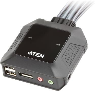 ATEN 2-port USB DisplayPort KVM Switch sa kablovima (CS22DP)