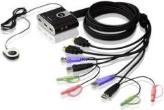 ATEN 2-port USB HDMI/Audio KVM Switch sa kablovima (CS692)