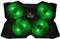Hladnjak za prijenosno računalo SureFire Bora Gaming Green, do 17", #48818
