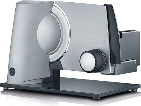 Graef SLICED KITCHEN SKS 32000 silver VollmetallgehĂ¤use mit Glasbodenplatte