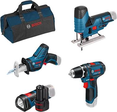 Bosch Professional Profi-Set 12V 4-tlg. Maschinen Set