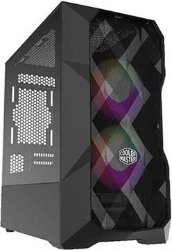 Cooler Master TD300 Mesh, Micro-ATX GehĂ¤use, ARGB, Tempered Glass - black