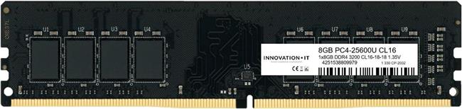 Memorija RAMDDR4 3200 8GB Innovation IT CL16-18-18 1.35V LD 8-Chip