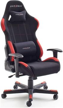 DXRacer Formula Series FD01 - chair - nylon, mesh, metal frame, high-density molded foam - red & black