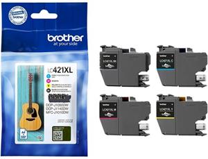 Brother LC421XL Value Pack - 4-pack - XL - black, yellow, cyan, magenta - original - ink cartridge