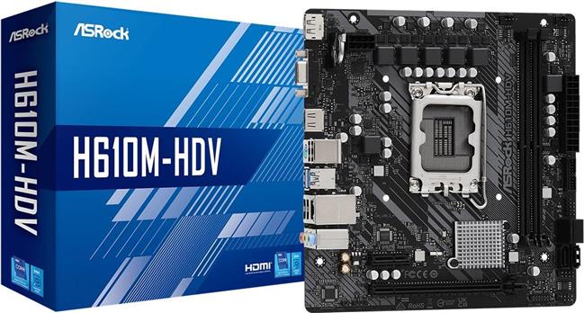 MB ASRock Intel 1700 H610M-HDV