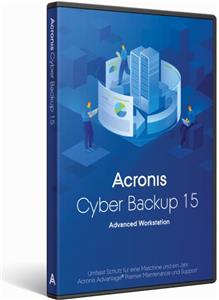 Acronis Cyber Backup Advanced Workstation (v. 15) - box pack + 1 Year Advantage Premier - 1 machine