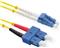 Roline optički mrežni kabel LC-SC 9/125µm, Duplex, OS2, 2.0m, žuti