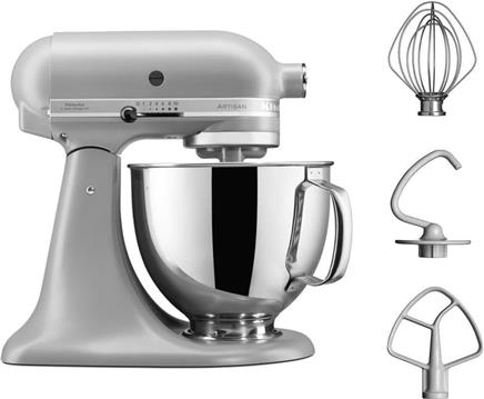 Mikser KITCHENAID Artisan 5KSM125EFG, kuhinjski robot, 300W, 4,8l, Matte Grey