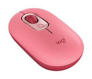 Miš LOGITECH POP, bežični, optički, 1000dpi, USB, Bluetooth, rozo-crveni